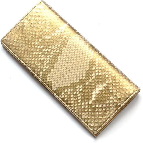 【長財布】国産錦蛇レザー 薄金ゴールド 国産パイソン ラウンドファスナー仕様 Amazon | ラウンドファスナー長財布 ゴールド 薄金錦蛇 黄金