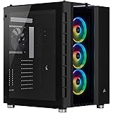 CORSAIR CC-9011168-WW Crystal 680X RGB High Airflow ATX PC Gaming Smart Case, Tempered Glass - Black