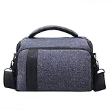 【TRIPLE RIVER】カメラケース・VLOGCAM ZV-E10 ZV-E1用 収納バッグ 手提げ ショルダーバッグ ショルダーストラップ付き カメラ レンズ収納対応 カメラケース カメラバッグ 肩掛け かばん 間仕切り付き カメラバッグ 女子 かわいい 男子 男女兼用 Sony ソニー α1 α9 α7 α7R α7S α7C II III IV(ブルー)