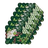 Bella Magnolia Tabletop親 Rectangular Placemat Set of 6 グリーン 862622340S6