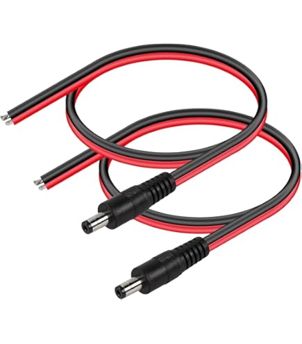 Amazon | CERRXIAN DC5525電源ピグテールケーブル 14AWG 5.5 mm