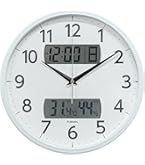 Amazon.co.jp: CITIZEN シチズン 掛け時計 電波時計 温度・湿度計付き