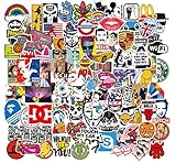 ステッカーセット 100枚 防水ステッカー シールパック ブランドステッカースーツケース 車 バイク ヘルメット スケボー ギターなどに適用 (100B)