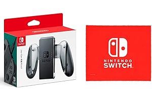 【任天堂純正品】Joy-Con充電グリップ (【Amazon.co.jp限定】Nintendo Switch ロゴデザイン マイクロファイバークロス 同梱)