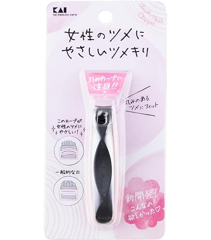 Amazon.co.jp: 貝印 KAI ニューネイルクリッパーS カーブ刃 オシャレ柄