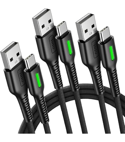 Amazon | INIU USB Type C ケーブル【3本 0.5m+2m+2m】3.1A USB