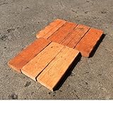 清家石材 アンティークレンガ ハーフ型 レッドブラウン 20個セット