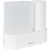 [山善] 加湿器 加熱式 スチーム式 アロマ 卓上 小型 (木造~2畳 / プレハブ~3畳) 寝室 オフィス 10時間連続 150ml ホワイト KKS1-J15E(W)