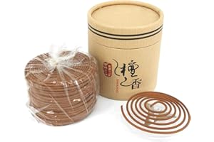 Sandalwood Coils Incense Natural 48 Pieces for Incense Holder Burner Home Decor Indoor Aroma 4 Hours
