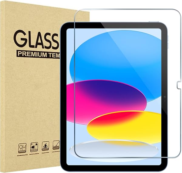 ProCase iPad A16 2025 11th/10th Gen 2022 (11 Inch/10.9 Inch) Screen Protector, HD Clear Tempered Glass Film (1 Piece) - 1