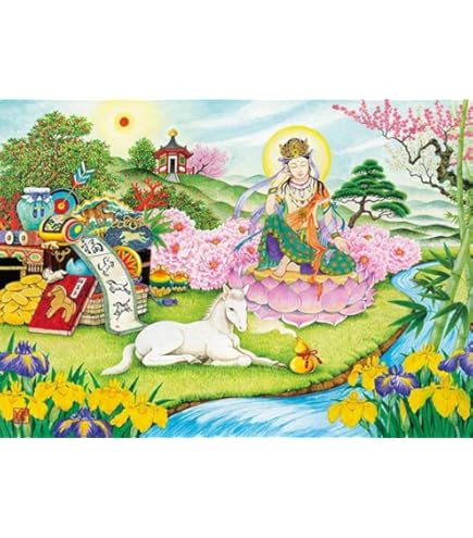 Amazon | 縁起物 廃番 七福神 宝船 順風満帆 2000ピース 金箔和紙