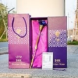 Homefunny カーネーション 母の日 造花 花束 24k 金箔 プレゼント 枯れない花 フラワー クリスマス バレンタイ ホワイトデー 金 記念日 贈り物 プレゼント ギフト 誕生日 全3色 (