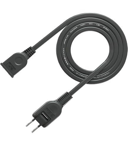 Amazon.co.jp: CERRXIAN USA コンセント AC 2 プロング 電源延長
