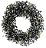 彩か SAIKA 【クリスマス】 リース 黒 ブラック   Twig Wreath (Black) CXJ-53bk