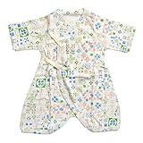 (ocean&ground) オーシャン＆グラウンド コンビ肌着 1720165 新生児 半袖 肌着 短肌着 Happy Tiles ベビー 赤ちゃん ロンパース 女の子 男の子 ボディスーツ
