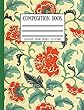 Victorian Wallpaper Print Composition Book: College Ruled - 100 Pages / 200 Sheets - 7.44 X 9.69 Inches