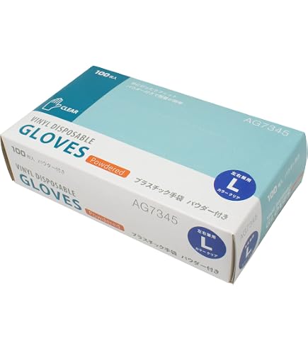 Amazon.co.jp: リブドゥ リフレ プラスチック手袋 粉付き Sサイズ 100