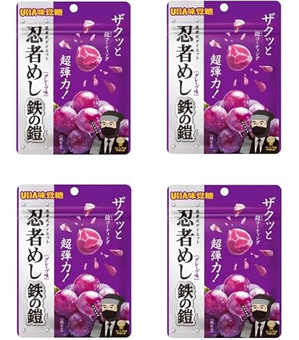 Amazon | 【まとめ買い4袋】忍者めし 鉄の鎧 マスカット味 40g×4袋