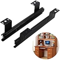 Amazon.co.jp: Quikaboo スライドレール 後付け デスク 引き出し