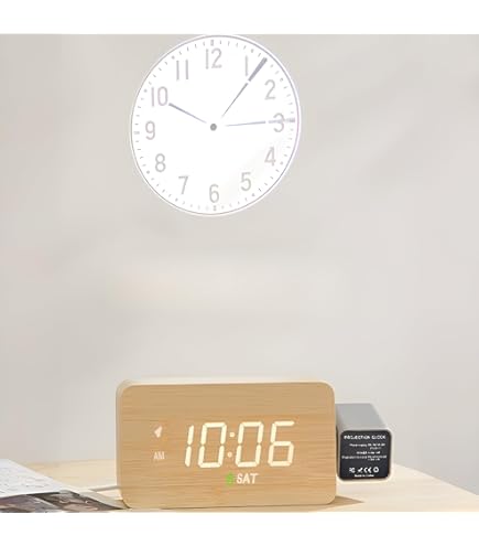 Amazon.co.jp: プロジェクションクロック、180°回転可能な