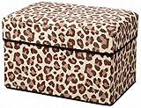 SPACE-KIT アニマル柄 スツール BOX ヒョウ (M) N-8956