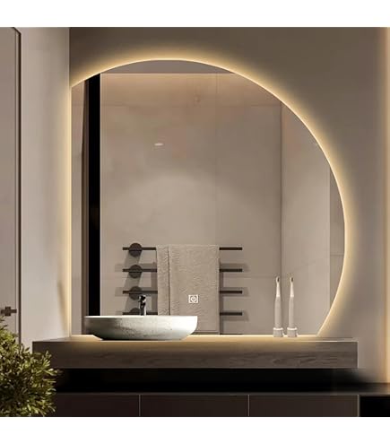 LED ライト付き 鏡」の人気商品一覧 | 安い商品を通販サイトから探す - 価格.com 家の装飾実用的なバスルームミラー壁に取り付けられた、A ++効率、led家の装飾実用的なバスルームミラー、バックライト付き防曇大型家