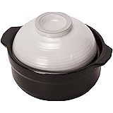 パール金属 蓋が茶碗になる 炊飯 ごはん 土鍋 0.5合用 しろ ガス火 電子レンジ 専用 L-1977