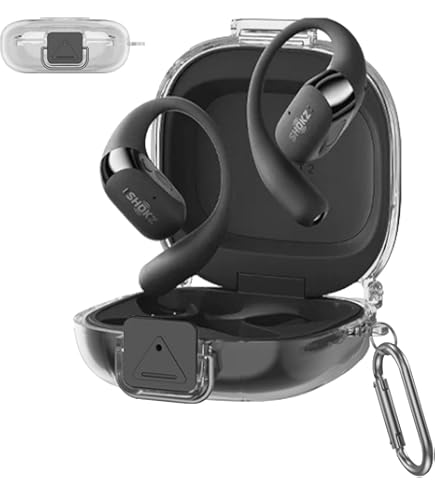 Shokz (ショックス) OpenFit 2 本体　専用ケースカバー付 Amazon | Shokz (ショックス) OpenFit・OpenFit 2 用 収納ケース