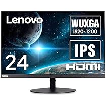 ThinkVisionT24d-10(24型/1920×1200/IPS縦回転) Amazon.co.jp: (整備済み品) Lenovo ThinkVision T24d-10 24インチ 狭
