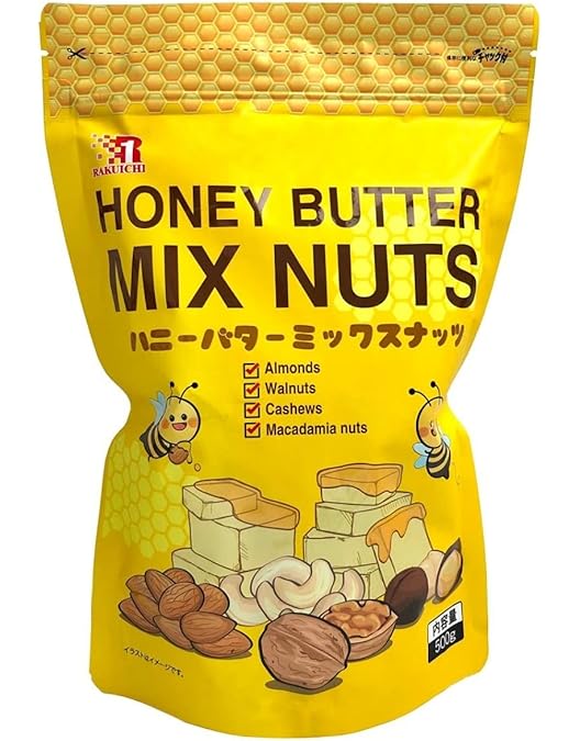 Amazon.co.jp: HBAF ハニーバターミックスナッツ 90g×2個 : 食品・飲料