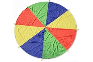 SKISUNO 3 ミニパラシュート 屋外パラシュートおもちゃ 小さなパラシュート パラシュートのおもちゃ 飛ぶおもちゃ キッズパラシュート フライおもちゃ 子 虹色の傘 フライト