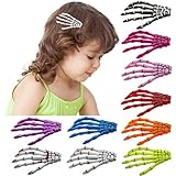 Play Tailor ハロウィン　スカル　ヘアピン　面白いヘアアクセサリー　お祭り　髪飾り　キッズ　ヘアクリップ　10点セット