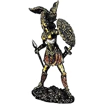 Amazon.co.jp: 古代ギリシャ神話の女神アテナの像、樹脂工芸品、装飾品