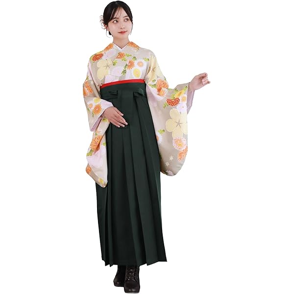 Amazon | 二尺袖 着物袴 フルセット 百花繚乱 卒業式に 新品 （株