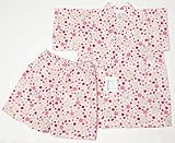 女の子甚平　2才・3才　白生地にうさぎ柄　日本製　仕立上がり品 (95ｃｍ)