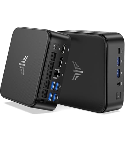 MINIS FORUM EM680 Mini PC, AMD Ryzen 7 6800U 8 Cores 16 Wires CPU