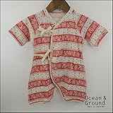 OCEAN&GROUND（オーシャンアンドグラウンド） コンビ肌着 BANDANA (60) 60,RD