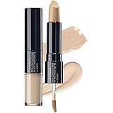 ザ セム(The Saem) 日本公式 カバーパーフェクション アイディールコンシーラーデュオ 01 クリアベージュ 4.5g(liquid)+4.2g(stick) 0127