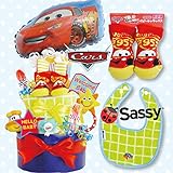 出産祝い男の子　おむつケーキ　ディズニーカーズ3段
