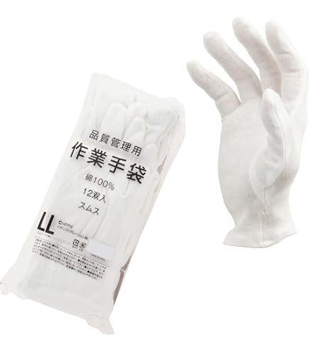 Amazon.co.jp: ミタニ 品質管理用手袋 スムス (マチなし) 12双入 M 