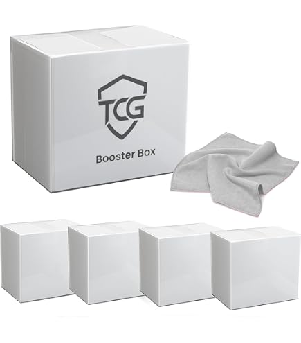 plastic booster box protector Platinum Protectors for Pokemon 151 Bundle Boxes UV & Scratch-Resistant 10 Pack White sets Crystal Box Protector Booster Box