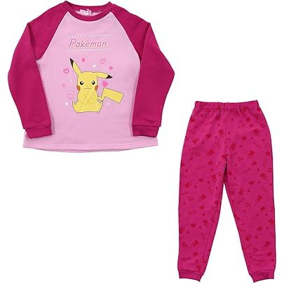Amazon | ポケットモンスター 長袖パジャマ 女児 上下セット プリン