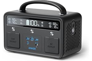 Anker PowerHouse II 300 (ポータブル電源 288Wh)【大型ライト内蔵/高耐久設計 / 純正弦波AC300W / USB-Cポート付き/PowerIQ 3.0 (Gen2)搭載 / ◇PSE技術基準適合】キャンプ アウトドア 