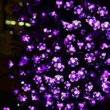 IREALIST 50 LED Lights Solar Powered Blossom Flower Garden String Fairy Lights with LED Waterproof L