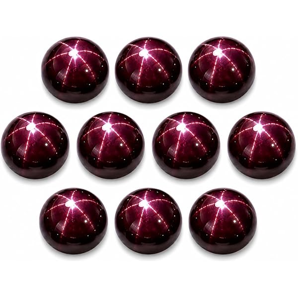 Amazon | スターガーネット ルース 4mm 10個セット 1月誕生石