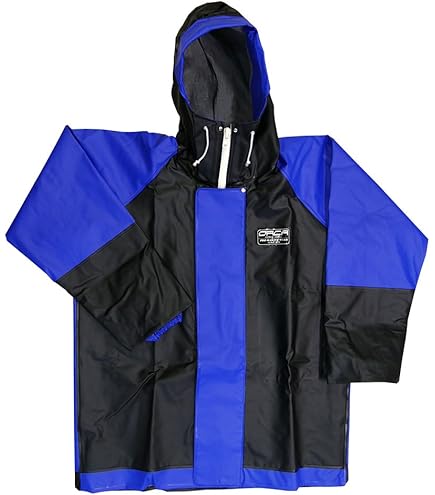 Amazon | 水産合羽 オルカ マリンコート トレパン ブルー NT-860 漁師用 (M) | ORCA | ボートアクセサリー・パーツ