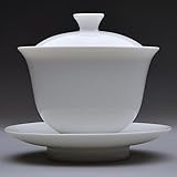 天香茶行 玉蘭蓋碗 170ml（満水220ml） 蓋碗 茶杯 急須 茶器 (皿径113mm 杯径95×高95mm)