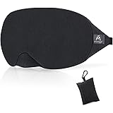 Mavogel Cotton Sleep Mask - Light Blocking Sleep Eye Mask, Includes Travel Pouch, Soft, Comfortable, Blindfold, 100% Handmade