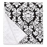 Baby Elephant Ears Ultra Soft Baby Blanket (Large (27x29), Black Dandy Damask) by Baby Elephant Ears