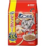 ねこ元気 キャットフード ドライ お魚とお肉ミックス まぐろ・白身魚・チキン・緑黄色野菜入り 3.5kg 国産 ユニチャーム【ジャンボパック】